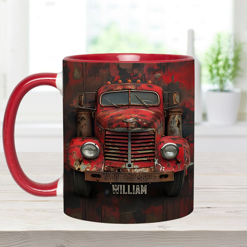 Mug personnalisé « Camion rouge » - Thème routier