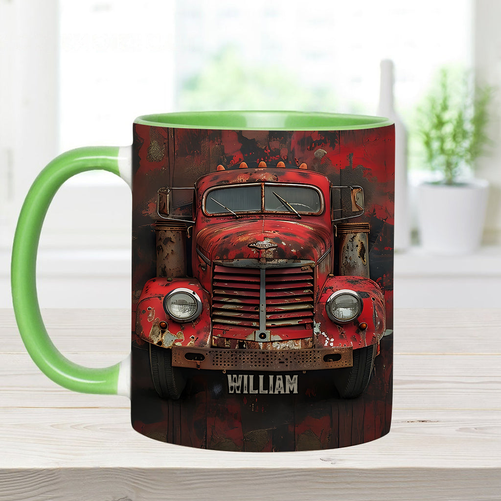 Mug personnalisé « Camion rouge » - Thème routier