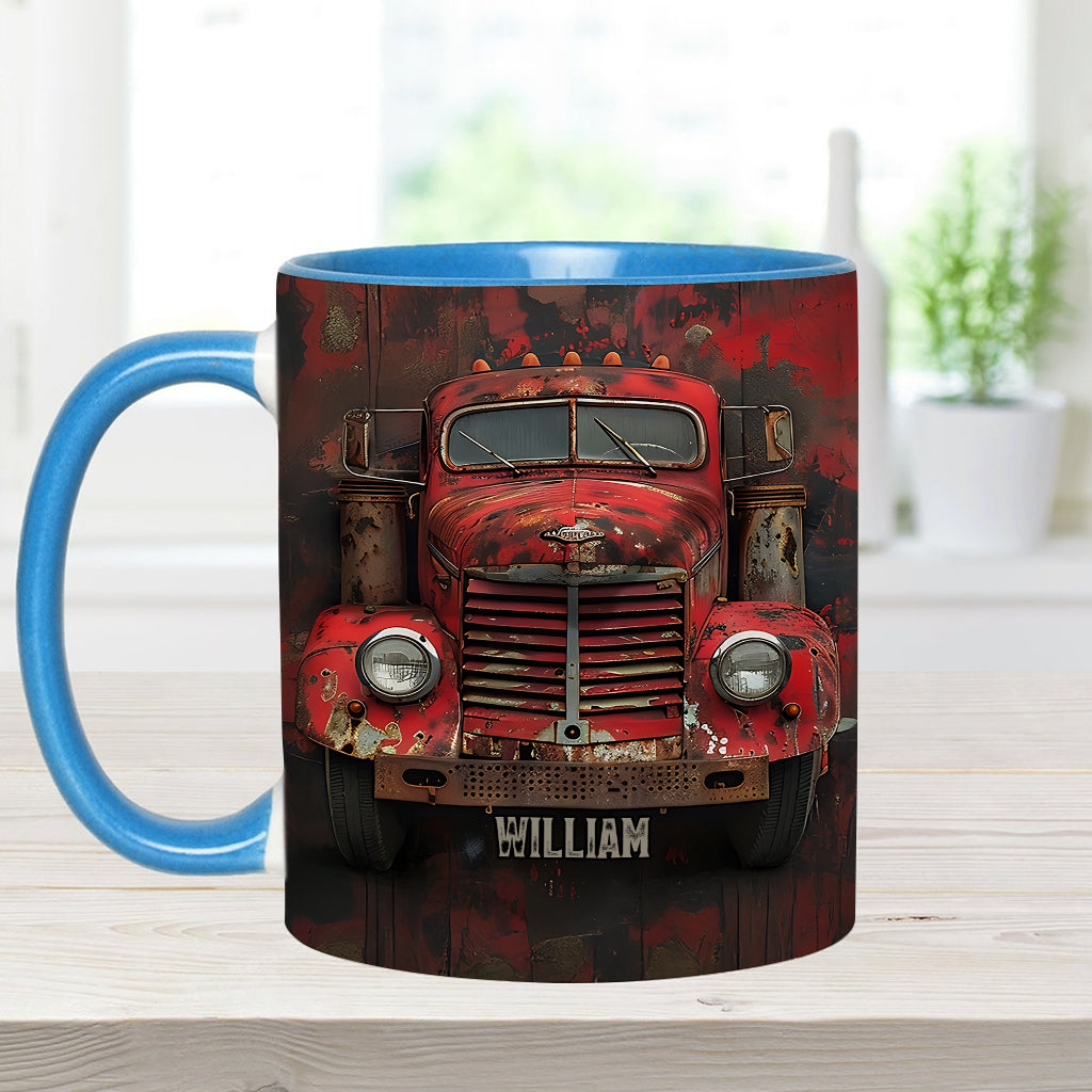 Mug personnalisé « Camion rouge » - Thème routier