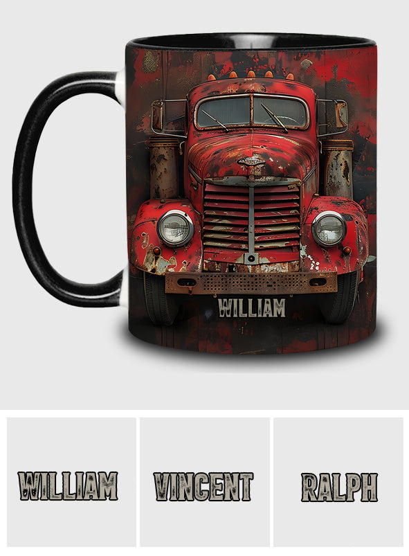 Mug personnalisé « Camion rouge » - Thème routier
