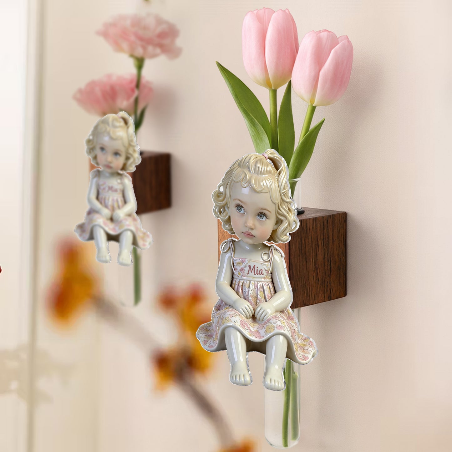 Any Kid Photo - Personalized Kid Magnetic Flower Vase