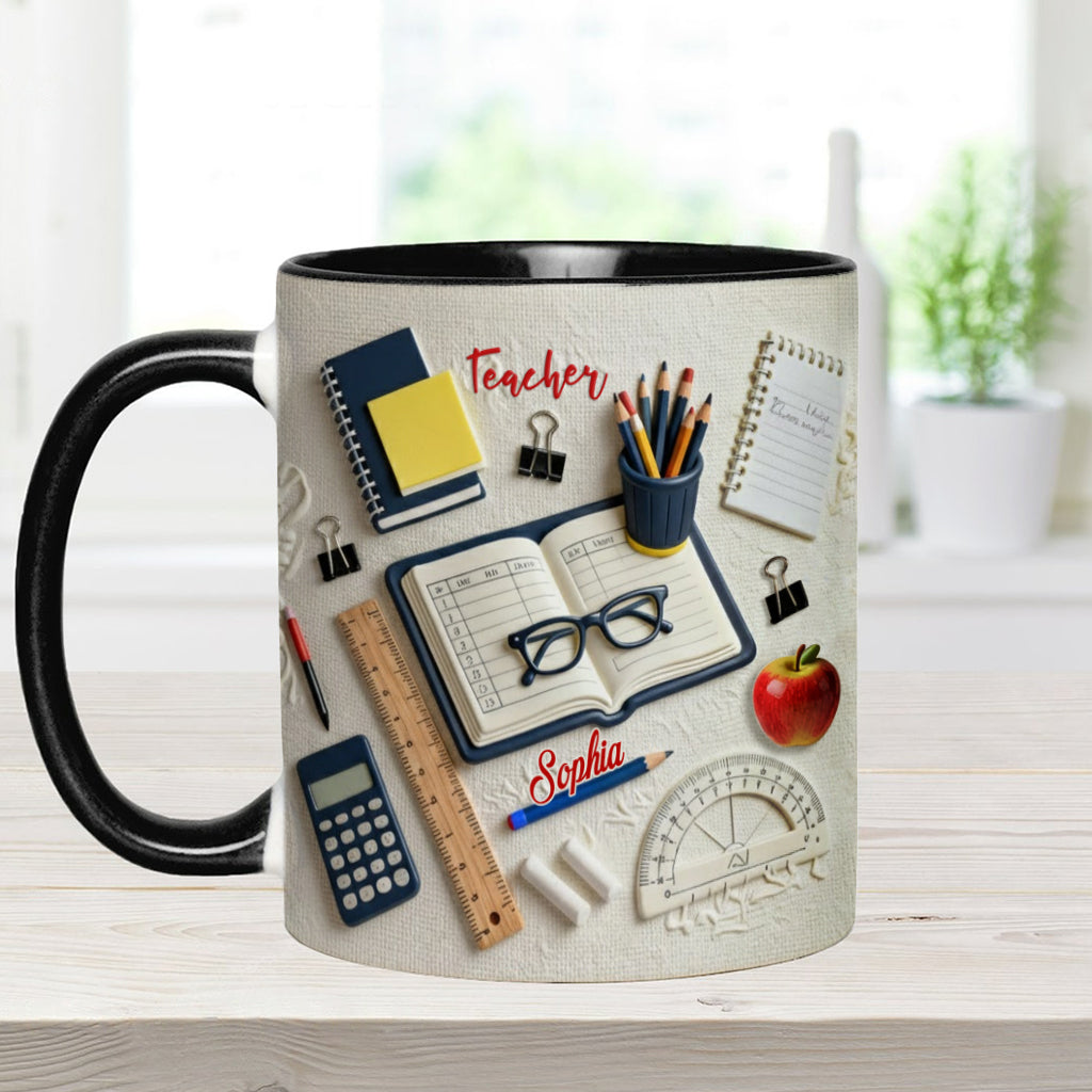 Teacher Life - Personalized Teacher Accent Mug