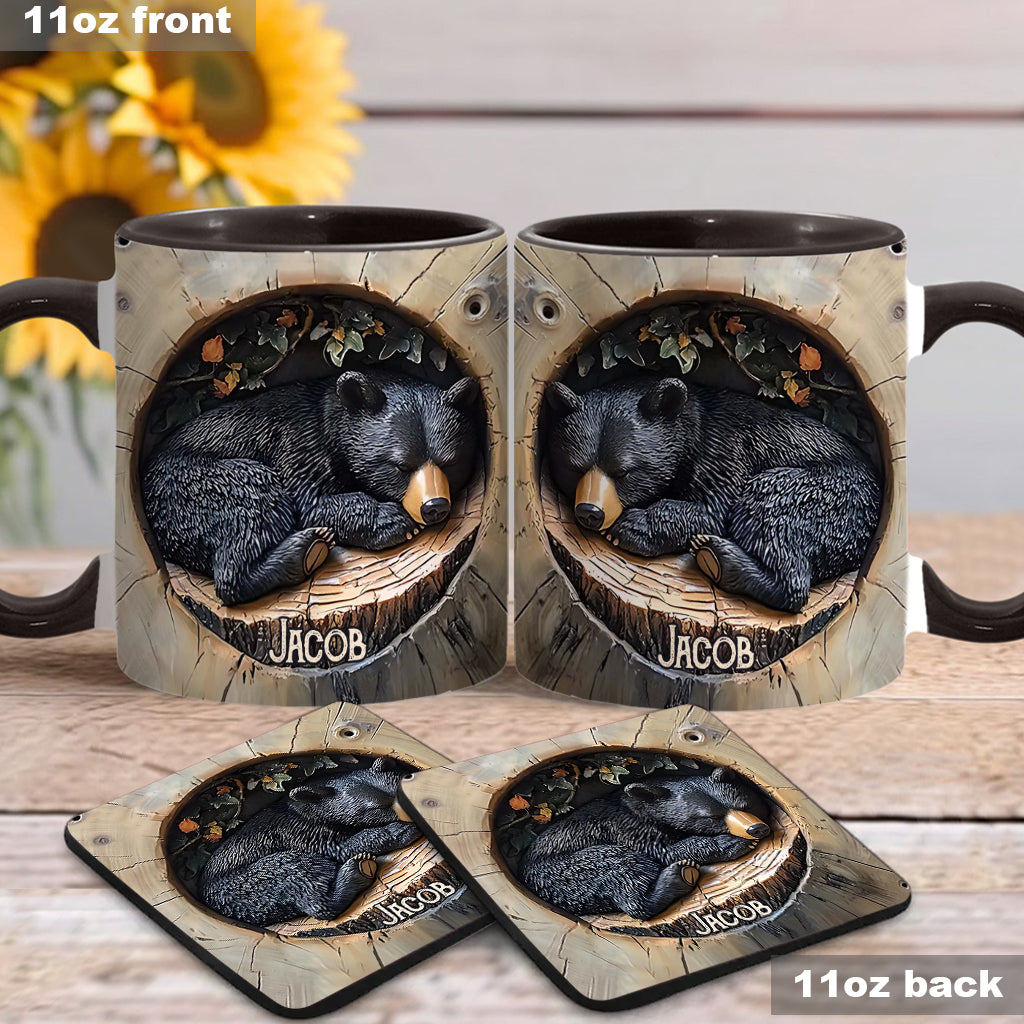 Black Bear - Personalized Hunting Accent Mug