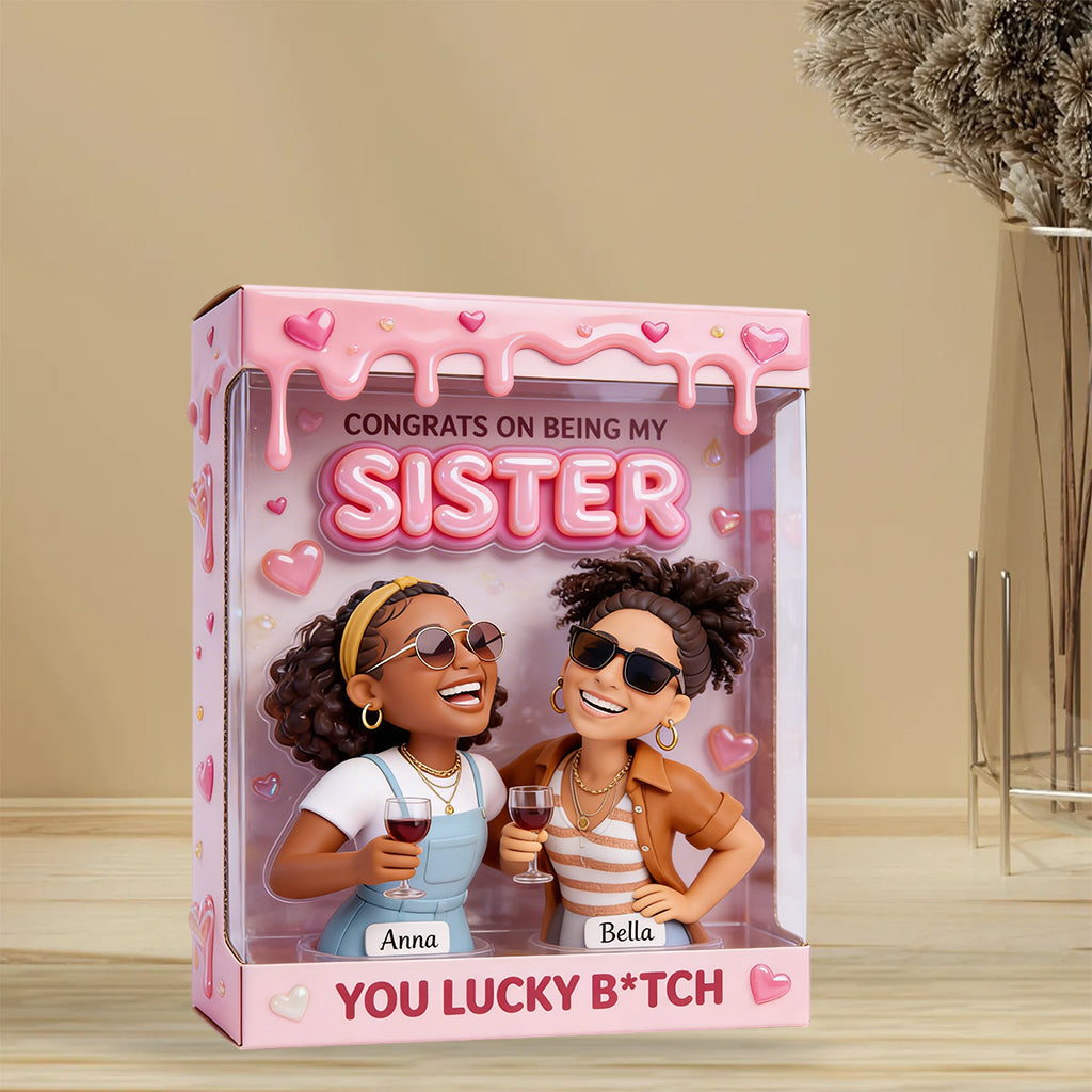 Congrats My Sister - Personalized Sister Custom Shaped Acrylic Plaque
