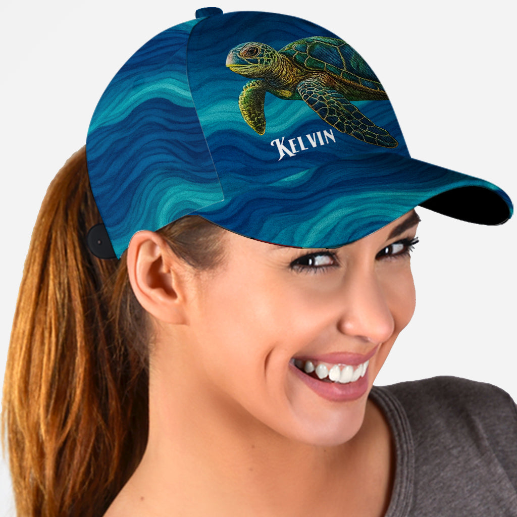 Casquette classique personnalisée Turtle And Wave