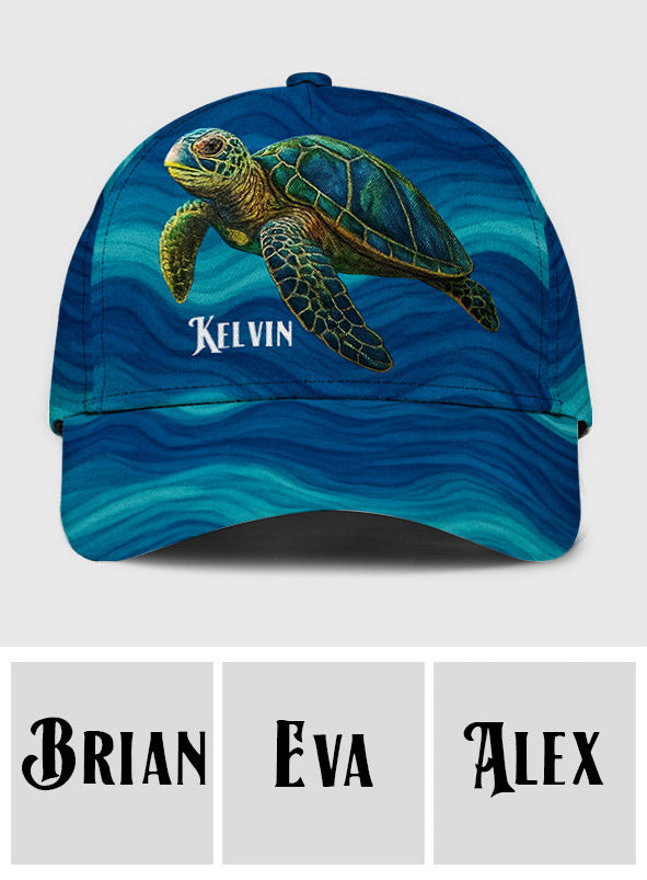 Casquette classique personnalisée Turtle And Wave