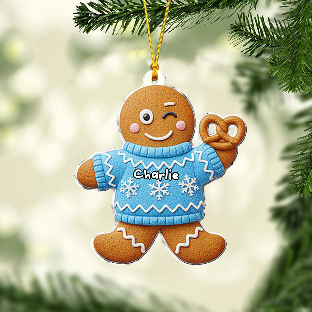 Gingerbread Family - Personalized Family Ornament