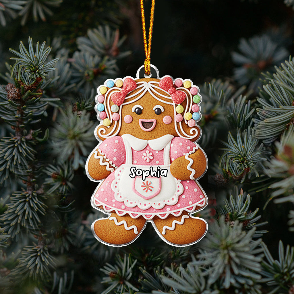 Gingerbread Family - Personalized Family Ornament
