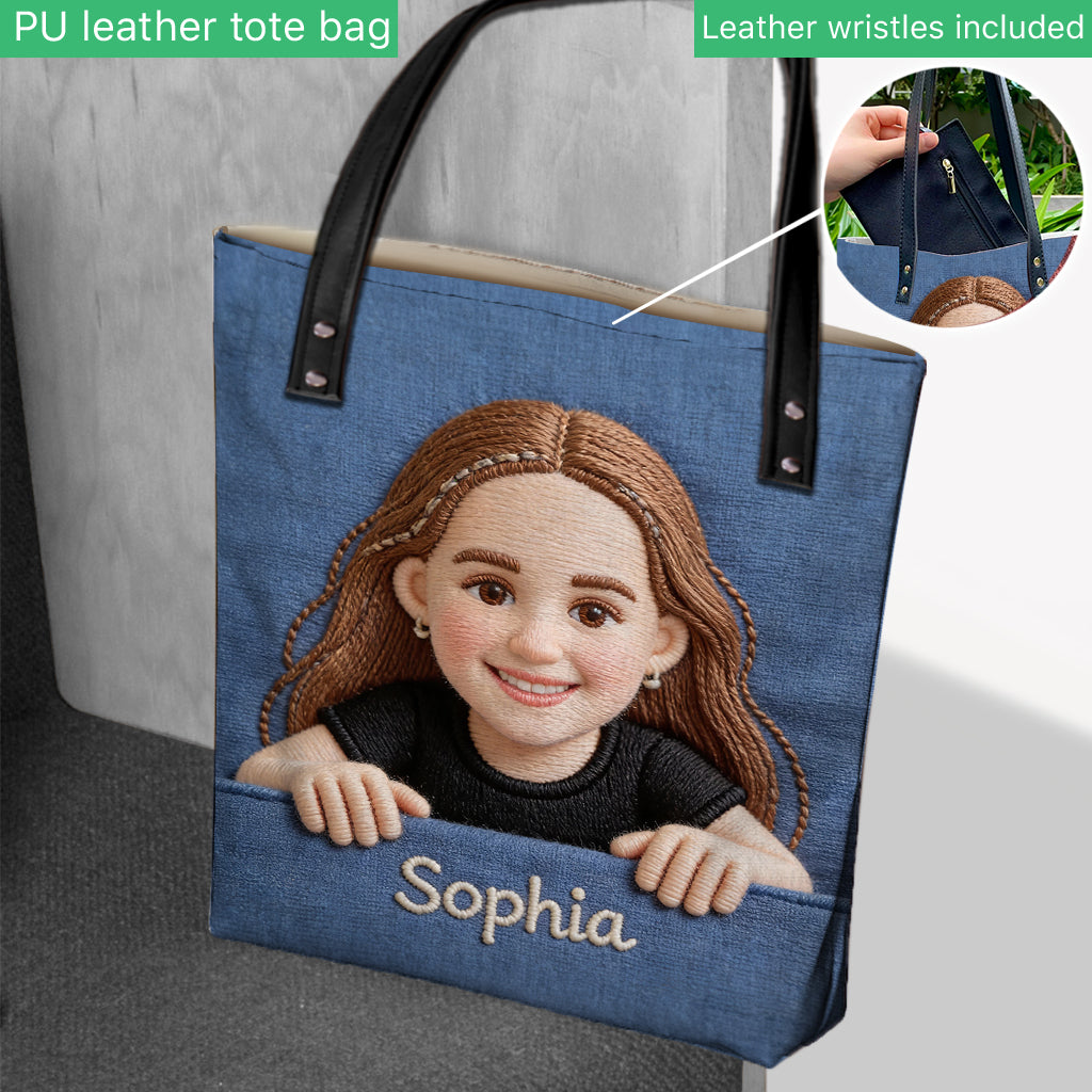 Sac fourre-tout personnalisé pour enfant avec photo au choix