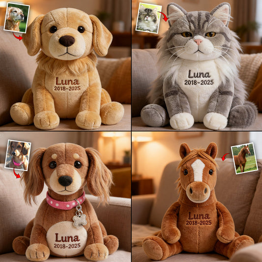 Coussin personnalisé en fausse fourrure pour chien, réalisé à partir de n'importe quelle photo