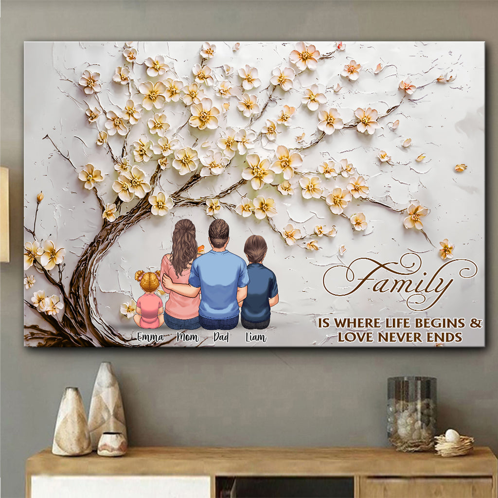 Family Is Forever - Personalized Family Canvas And Poster