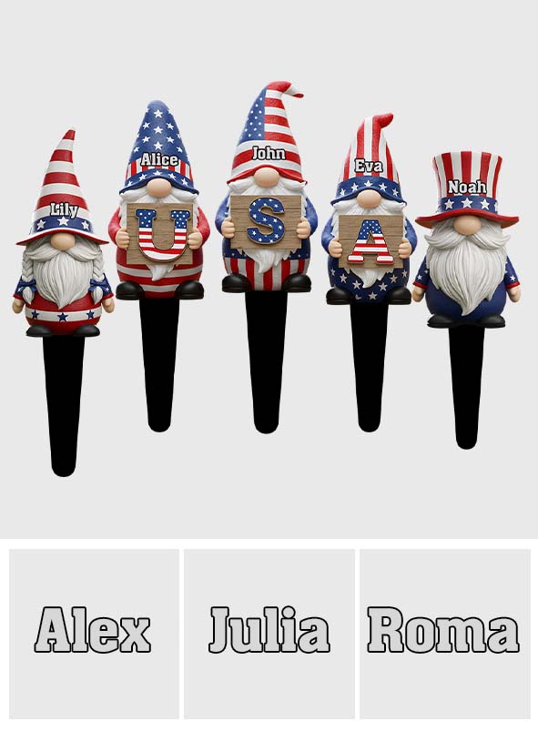 Happy Independence Day - Personalized Independence Day/ 4th of July Acrylic Garden Sign