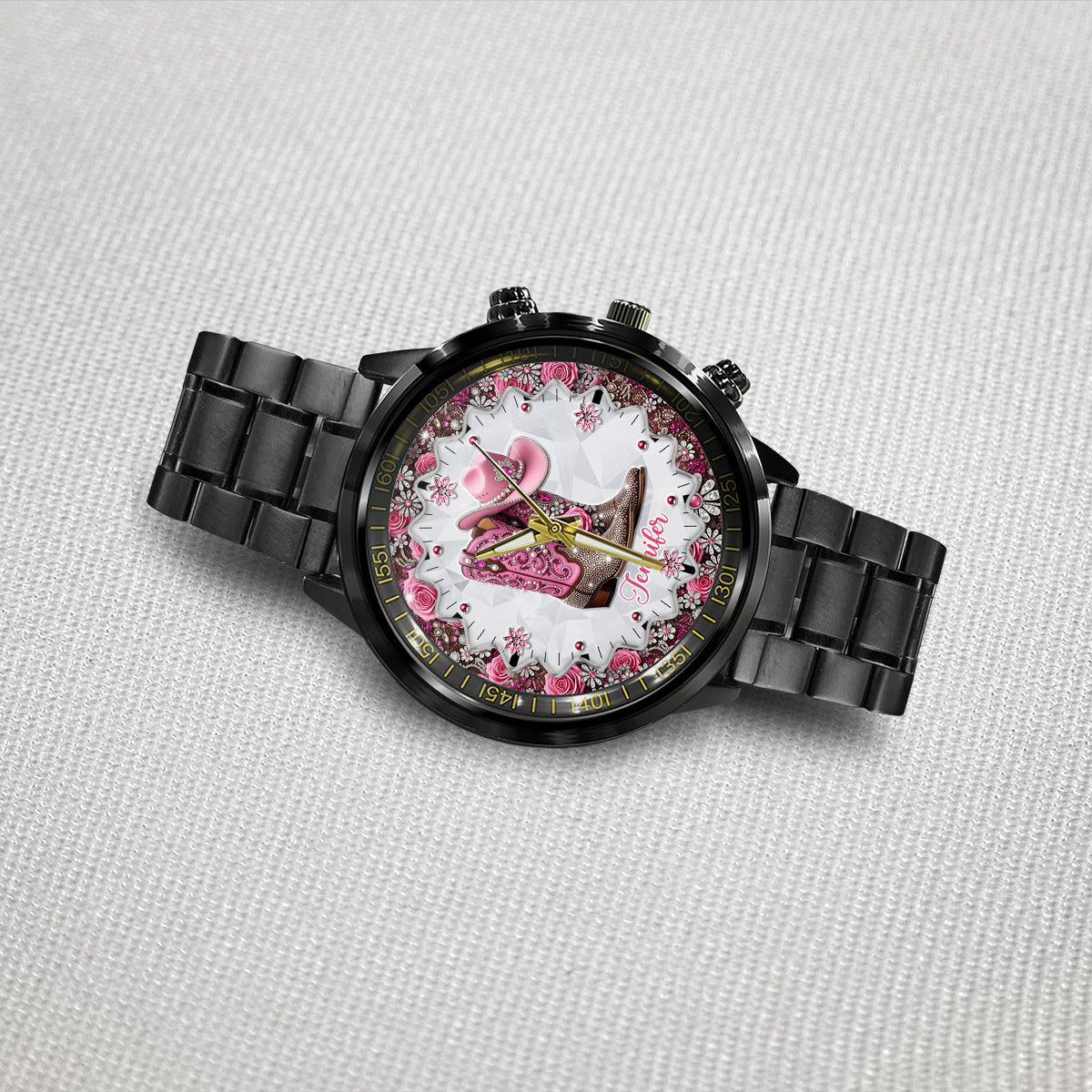 Cowgirl Boots - Personalized Cowgirl Hand Watch