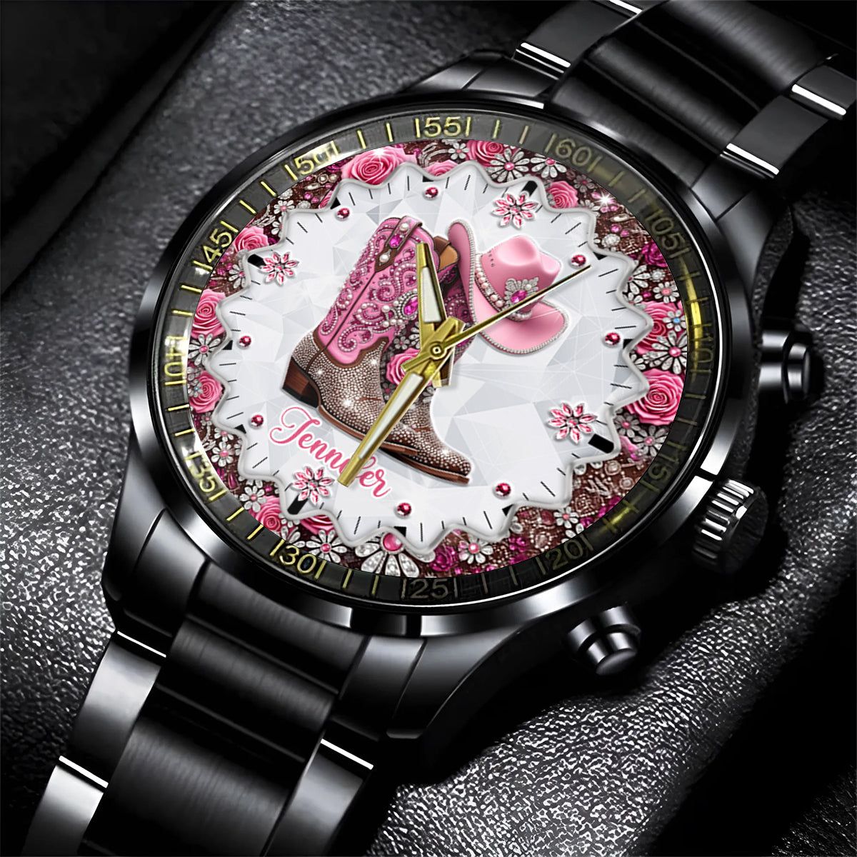 Cowgirl Boots - Personalized Cowgirl Hand Watch