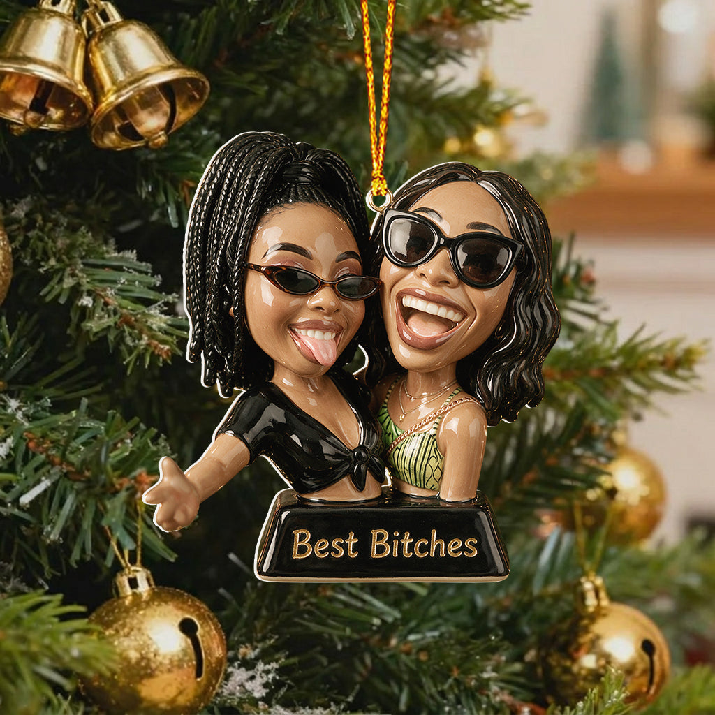 Cadeaux Amusants Pour Amis - Style Caricature - Ornement 3D Personnalisé
