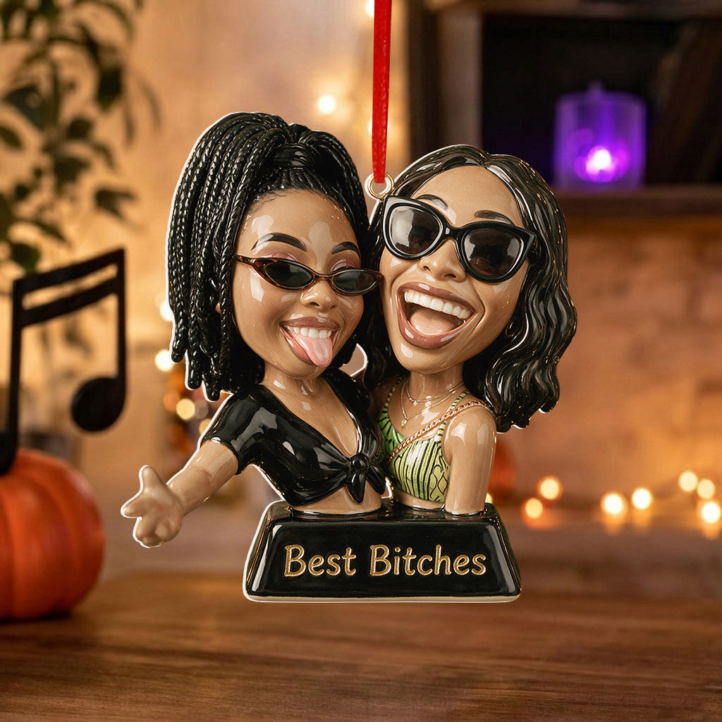 Cadeaux Amusants Pour Amis - Style Caricature - Ornement 3D Personnalisé