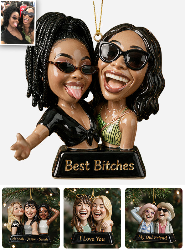 Cadeaux Amusants Pour Amis - Style Caricature - Ornement 3D Personnalisé