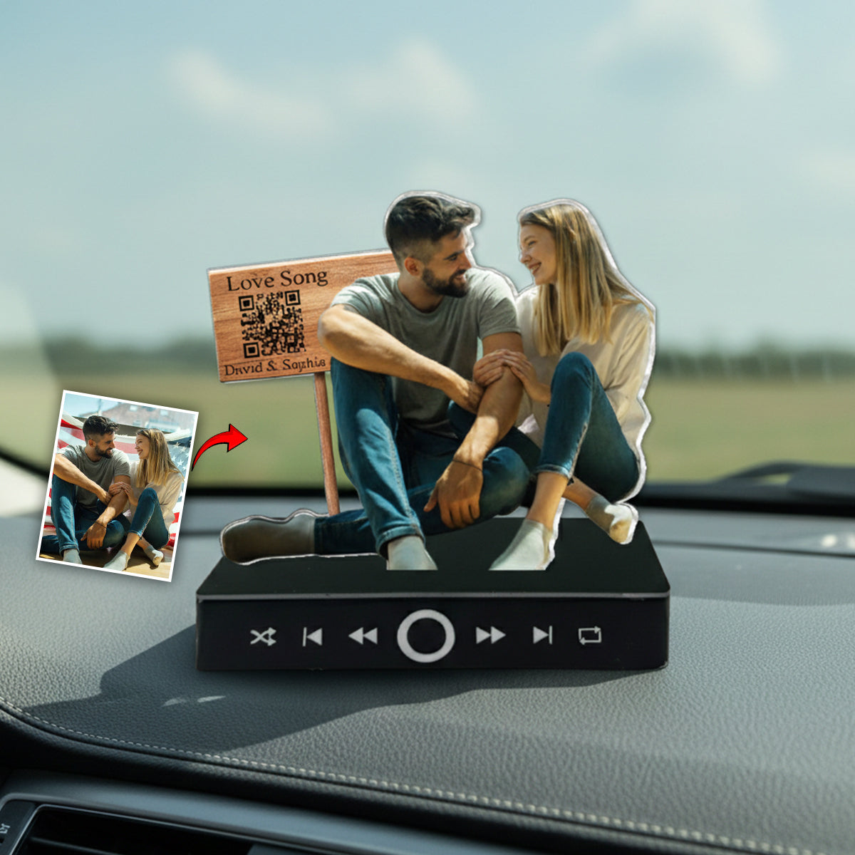 Quelques mots pour vous - Ornement musical personnalisé pour couple