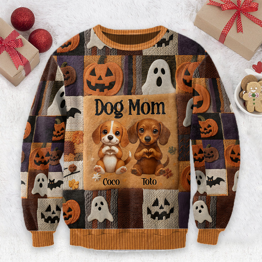 Love Dog, Love Cat, Fall Season - Personalized Dog Ugly Sweater