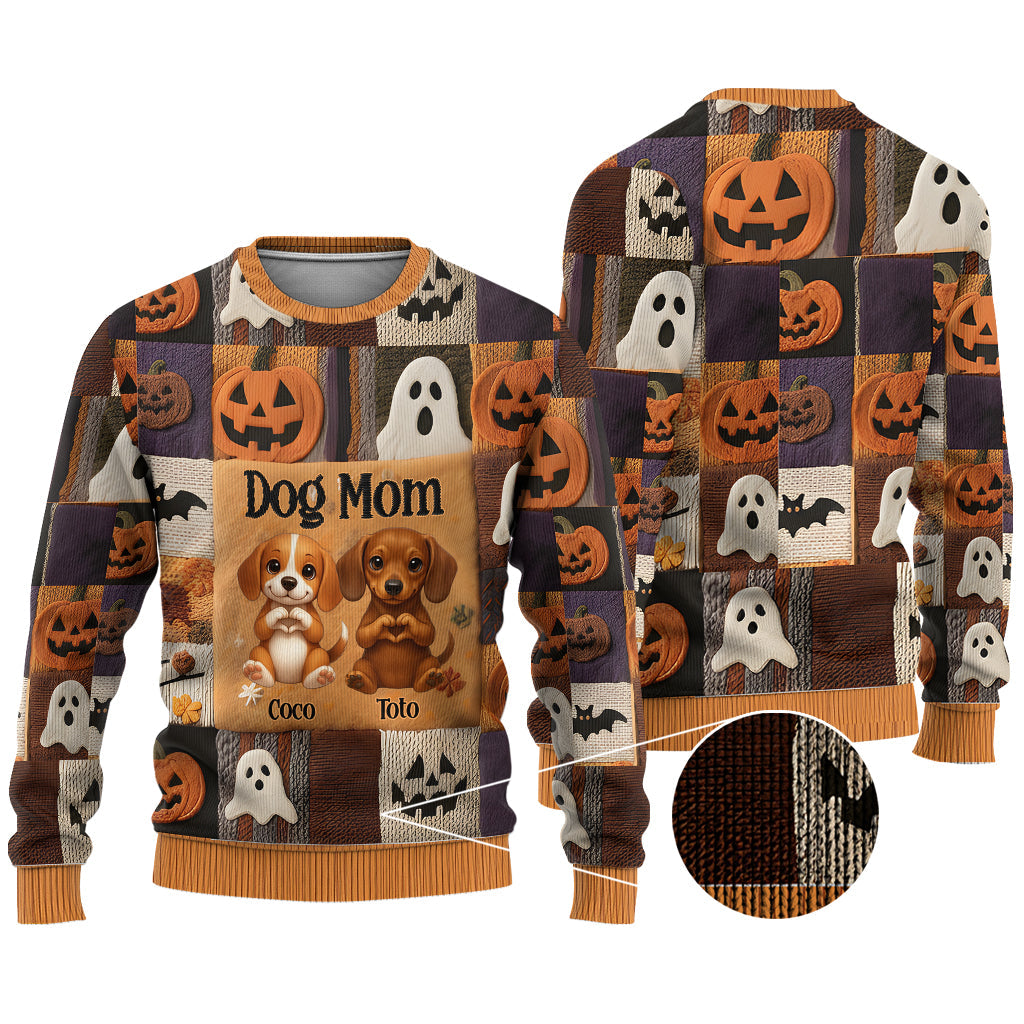 Love Dog, Love Cat, Fall Season - Personalized Dog Ugly Sweater