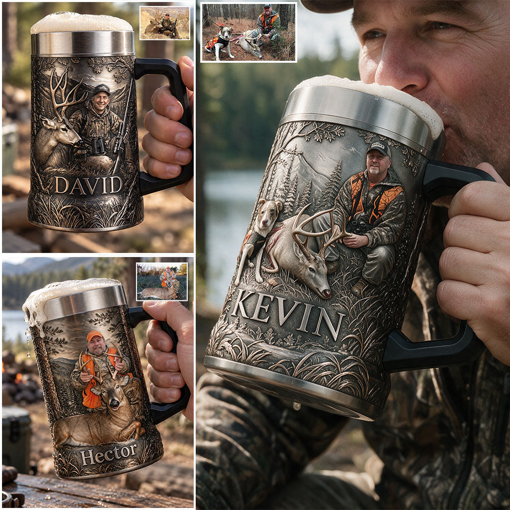 Beer Season - Personalized Hunting Beer Stein