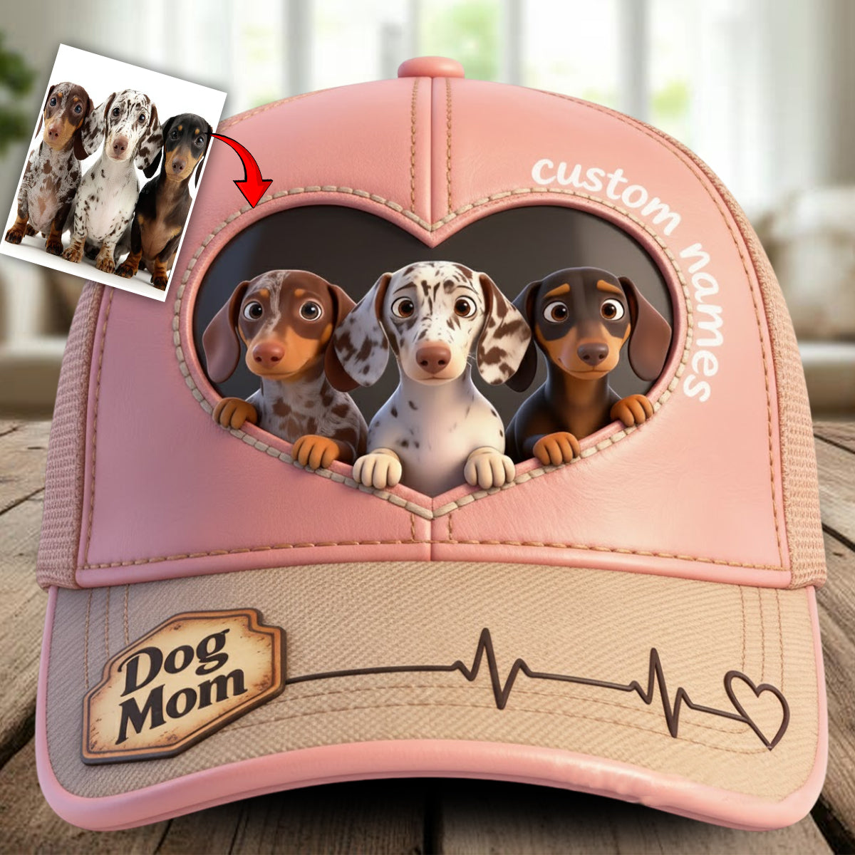 Casquette classique personnalisée pour chien à partir de n'importe quelle photo