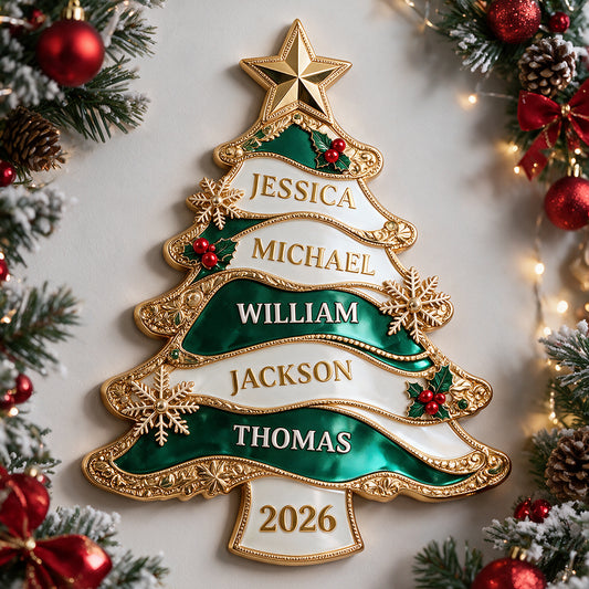 Joyeux Noël - Panneau Métallique Découpé Personnalisé en 3D