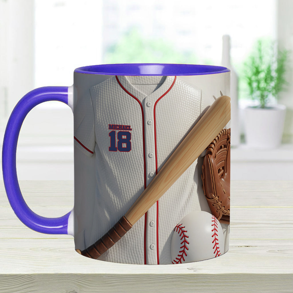 Baseball Is More Than A Game - Personalized Baseball Accent Mug