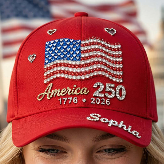 Anniversaire des 250 ans de l'Amérique - Casquette Patriot Classique Personnalisée