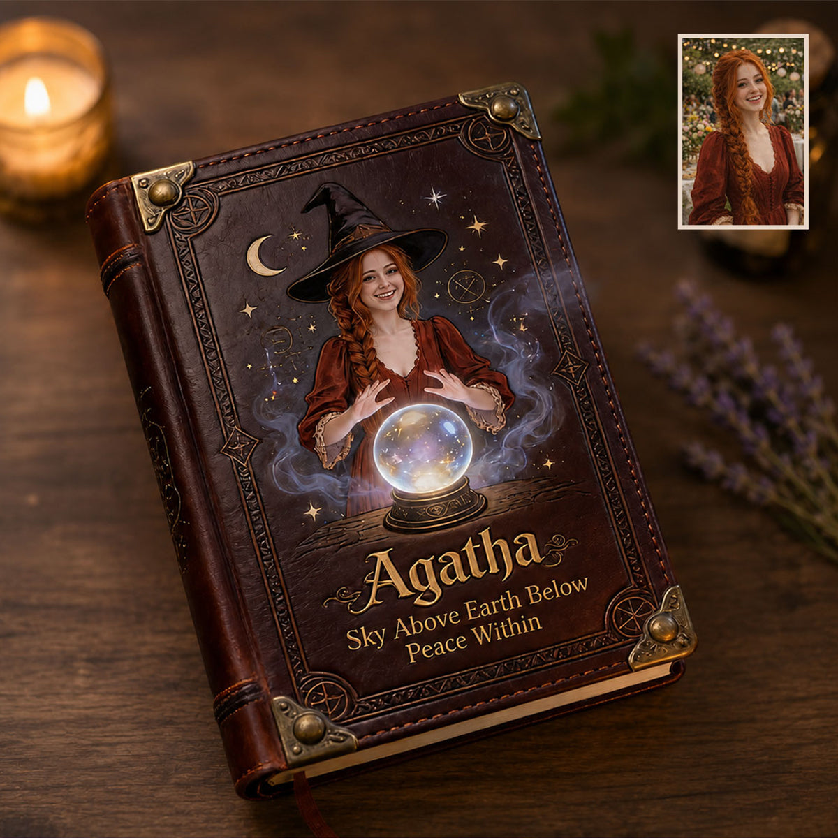 Book Of Spell - Personalized Witch Leather Journal