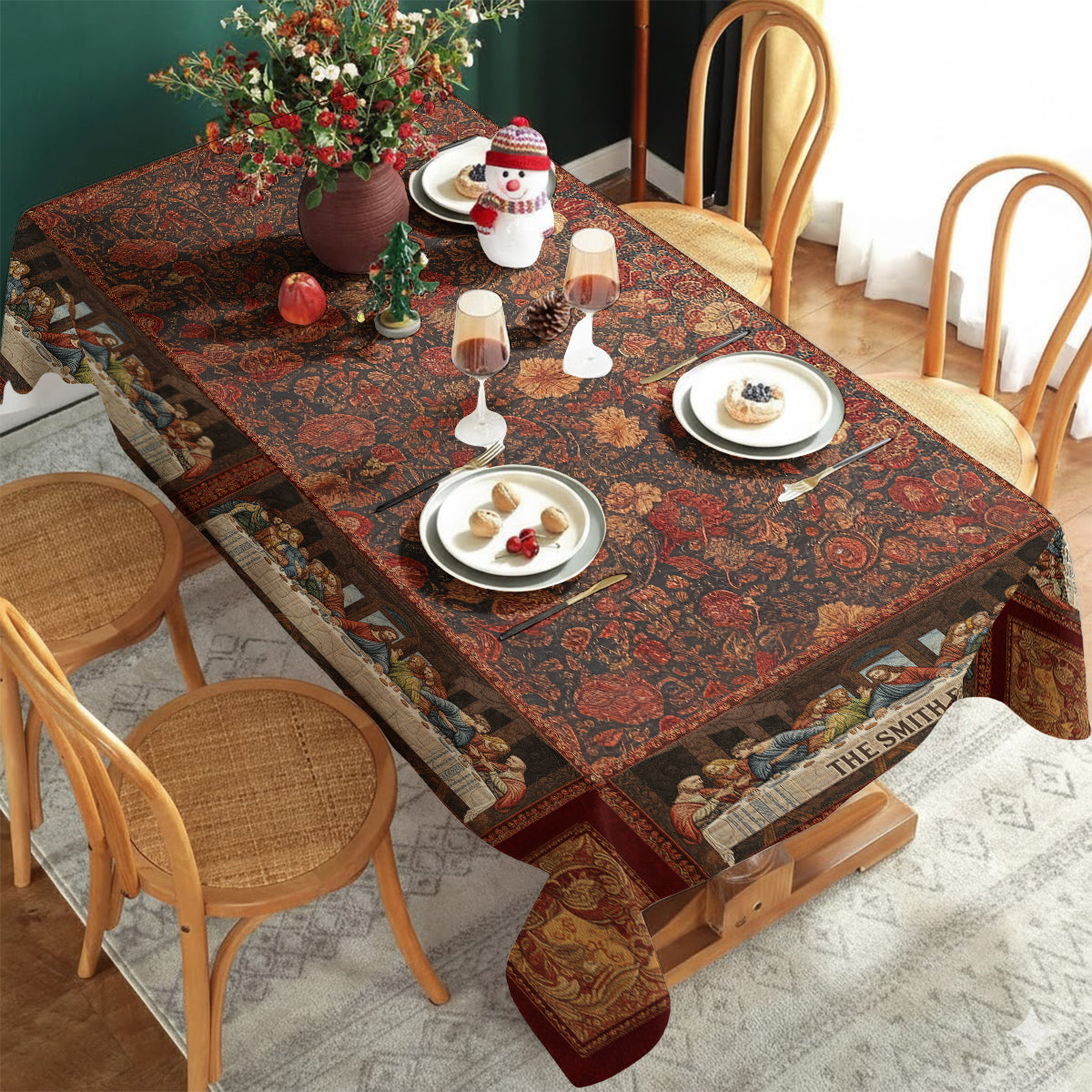 La Cène - Nappe familiale personnalisée