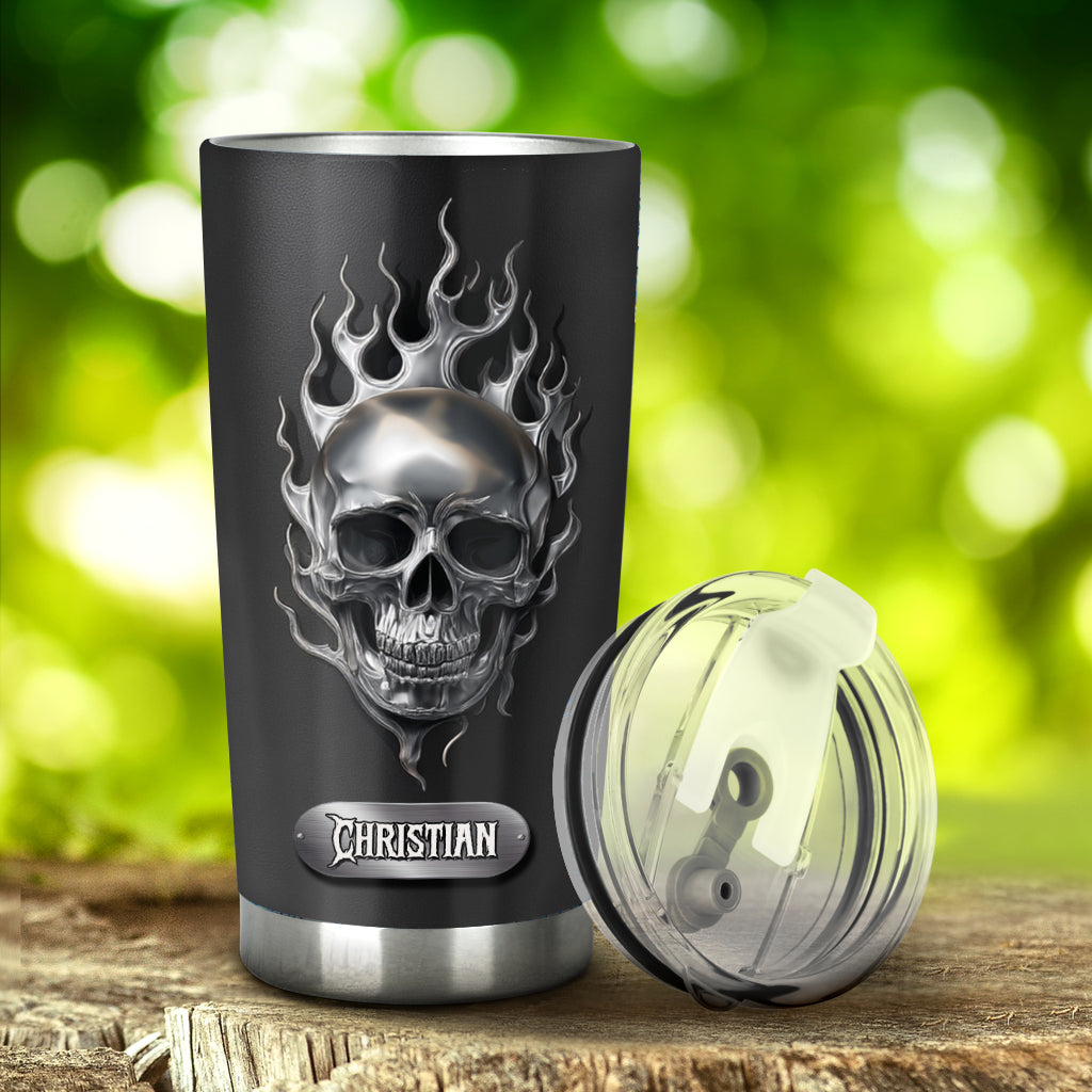 Crâne de Feu - Gobelet Crâne Personnalisé