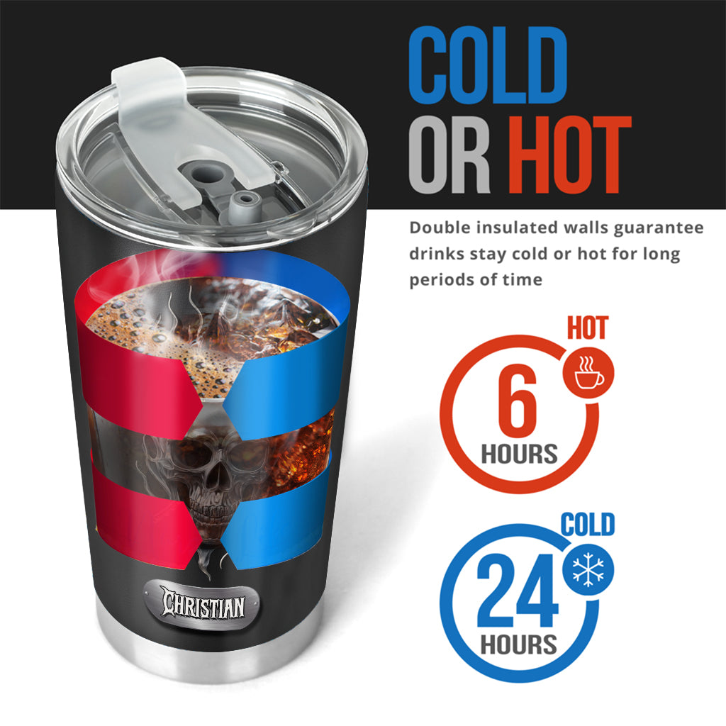 Crâne de Feu - Gobelet Crâne Personnalisé