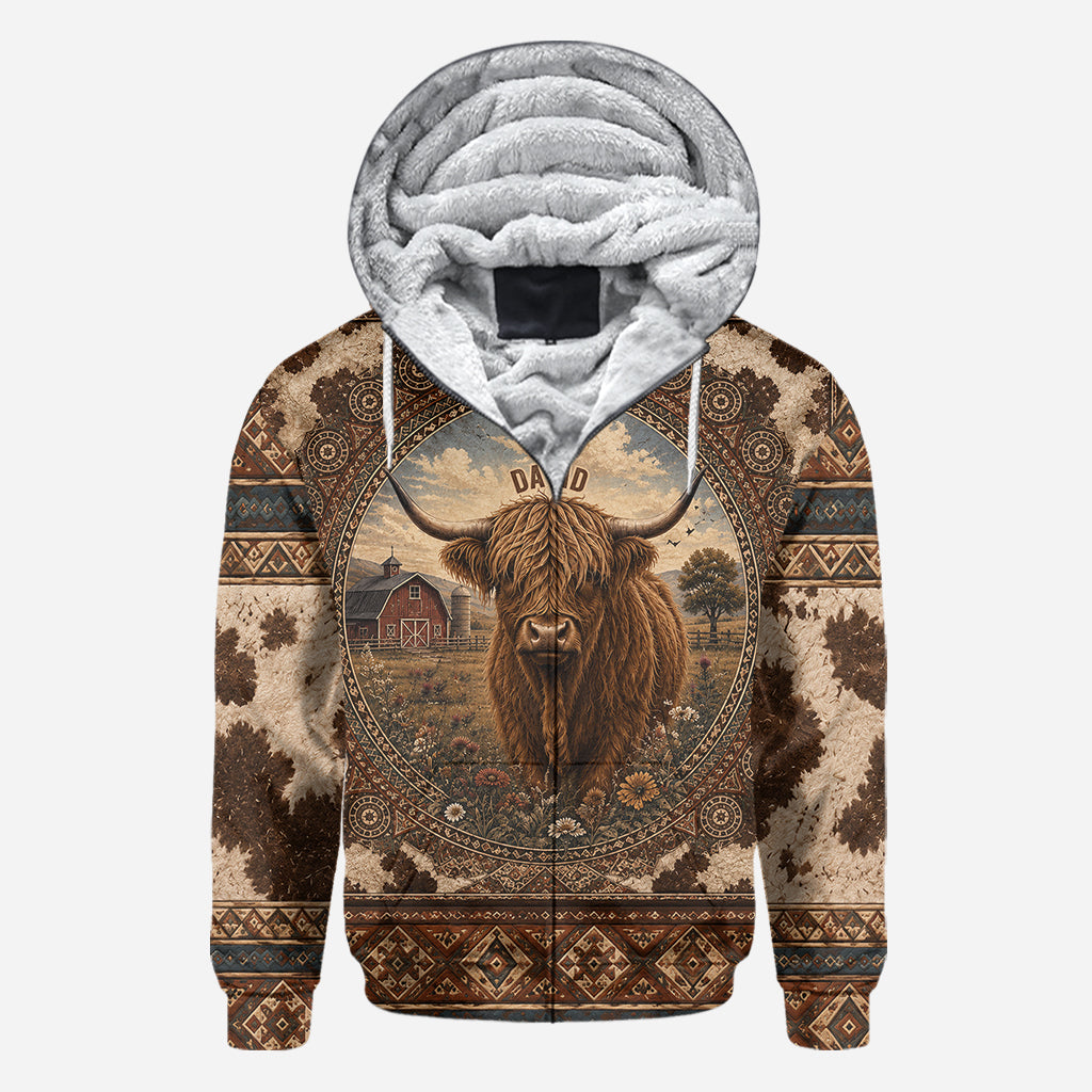 Highland Cow Farm - Personalized Highland Cow All Over Shirt