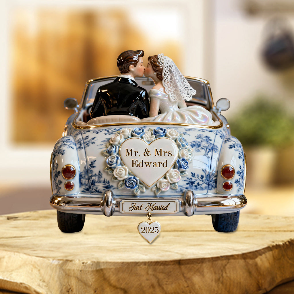 Notre anniversaire - Plaque acrylique personnalisée pour couple, en forme de pièce unique