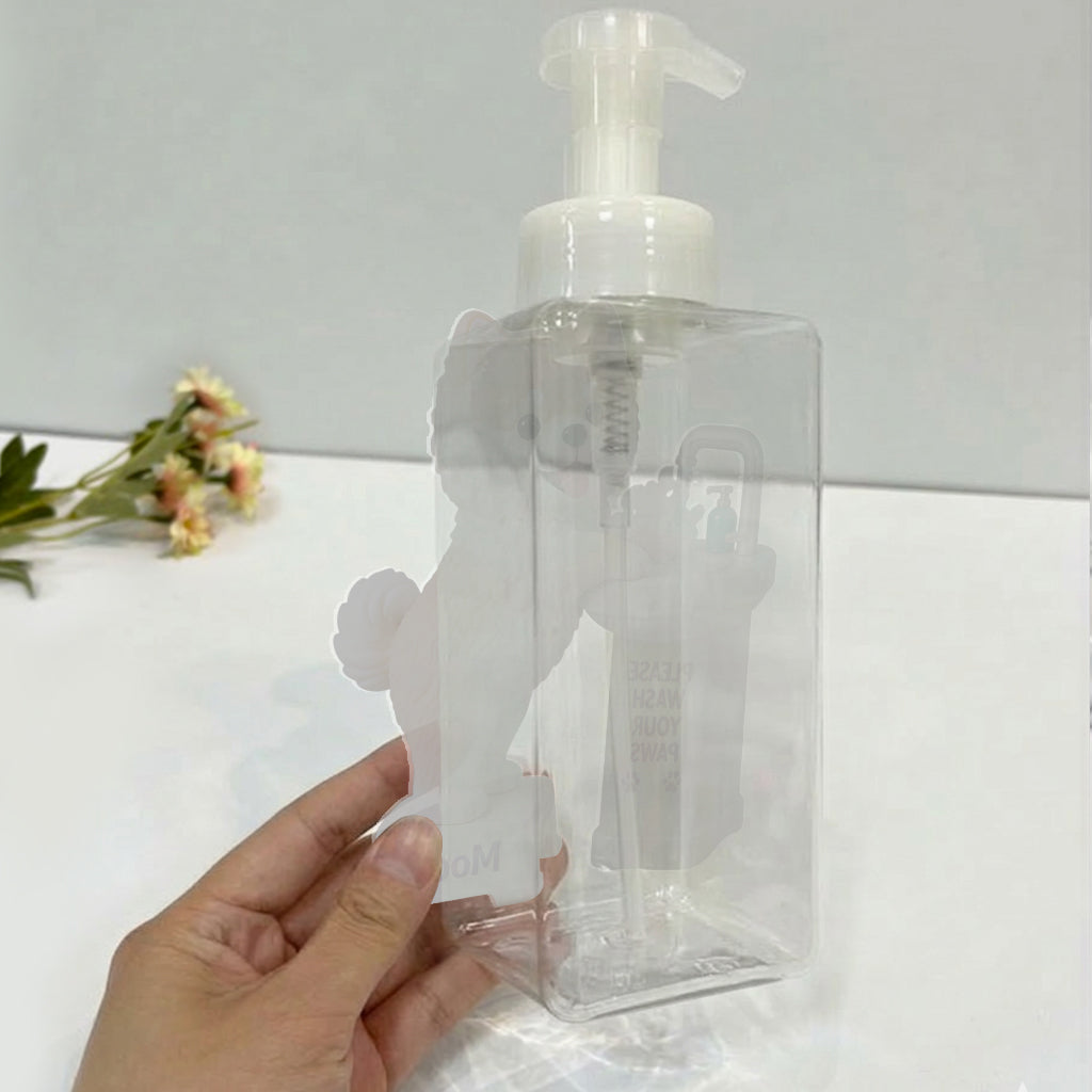 Veuillez laver vos pattes - Distributeur de pompe pour chien personnalisé