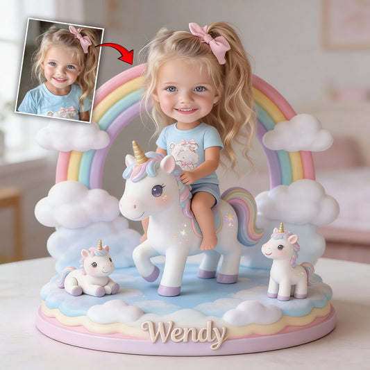 Custom Any Photo Perfect Gift For Kids - Personalized Kid Custom Shaped Acrylic Plaque