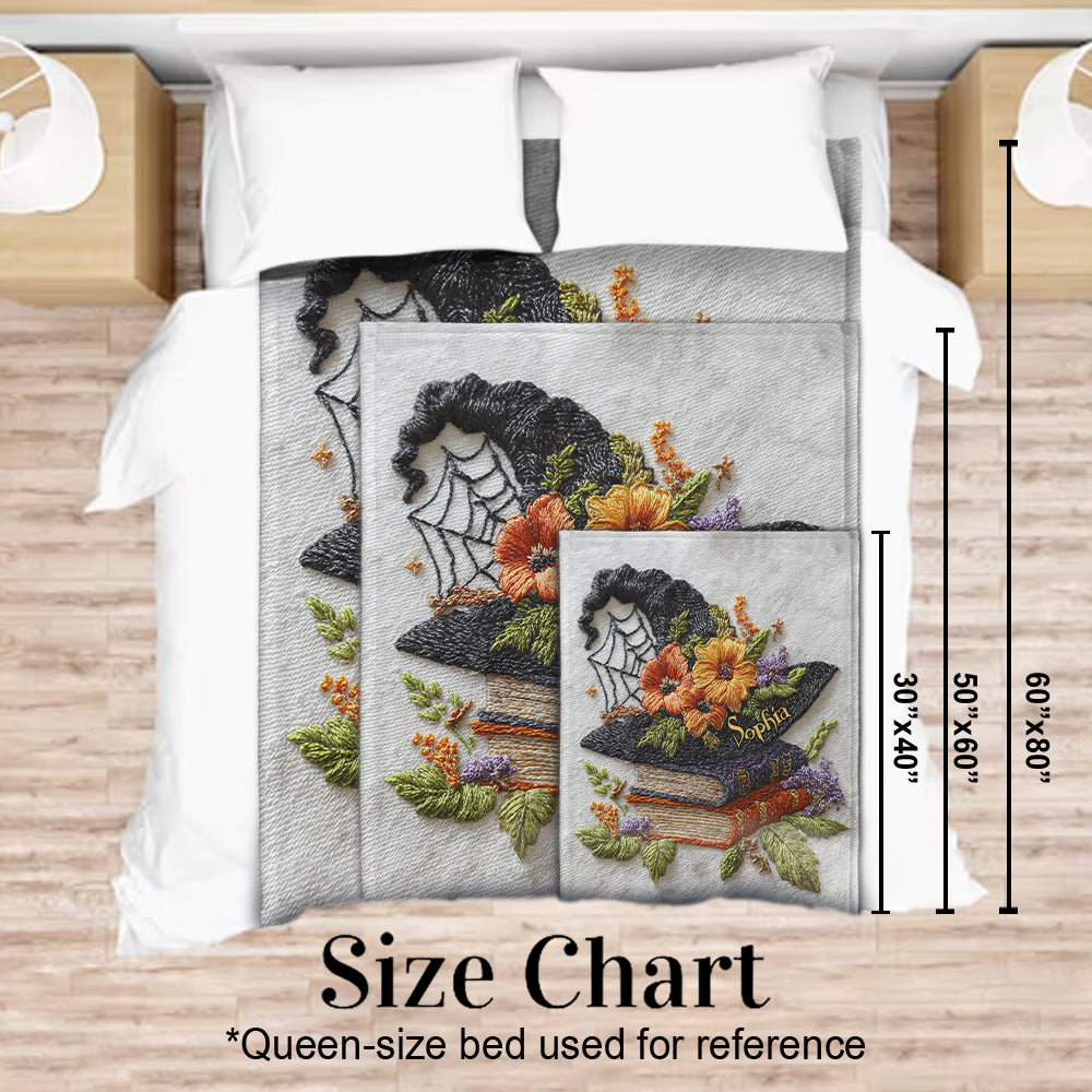 Beautiful Witch Hat - Personalized Witch Blanket