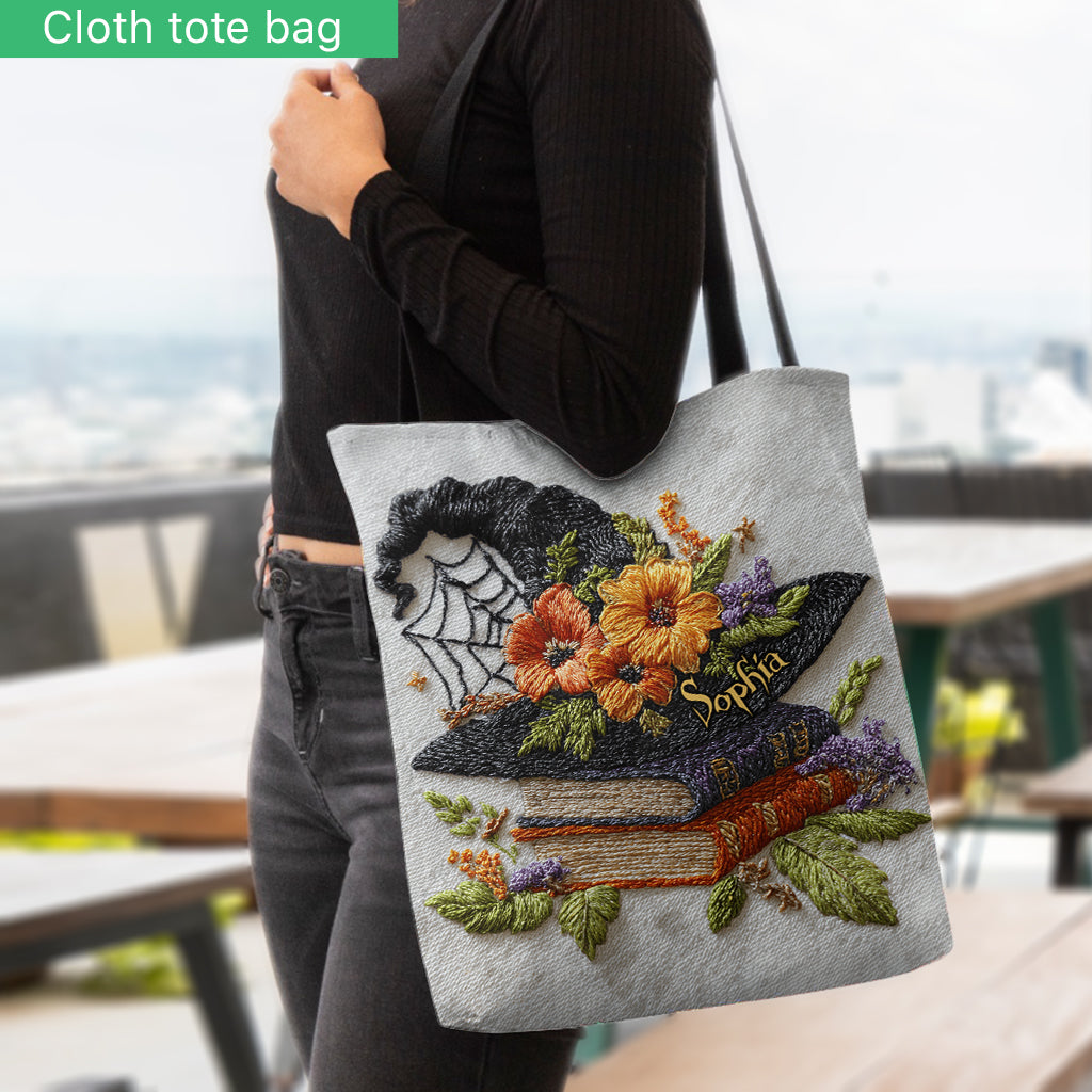 Magnifique chapeau de sorcière - Sac fourre-tout de sorcière personnalisé