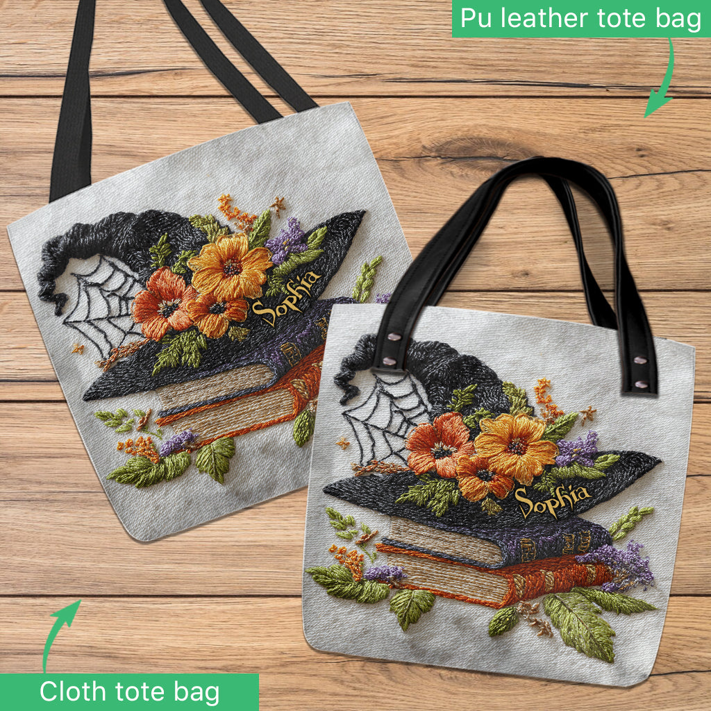 Magnifique chapeau de sorcière - Sac fourre-tout de sorcière personnalisé