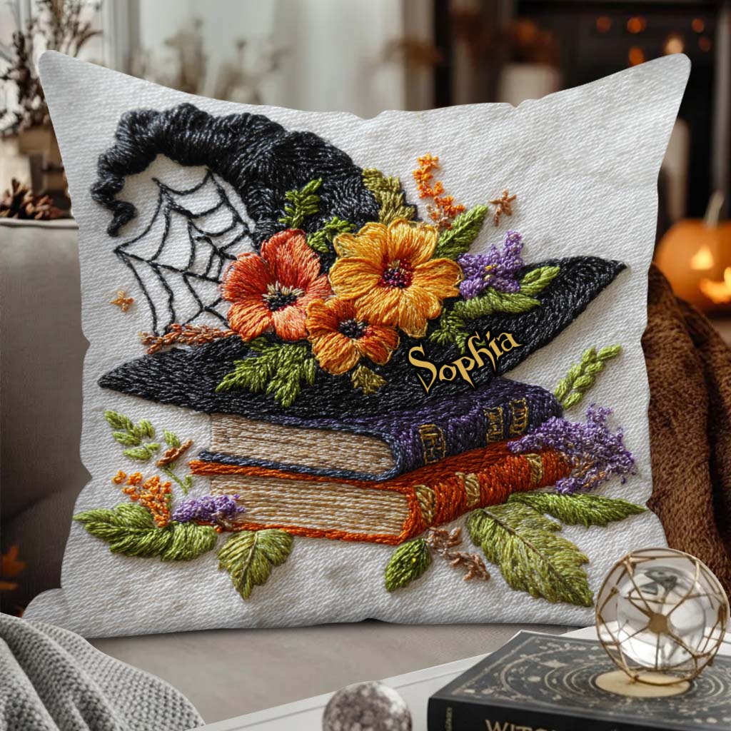 Chapeau de sorcière magnifique - Coussin décoratif personnalisé pour sorcière