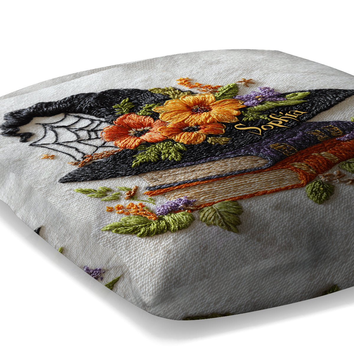 Chapeau de sorcière magnifique - Coussin décoratif personnalisé pour sorcière