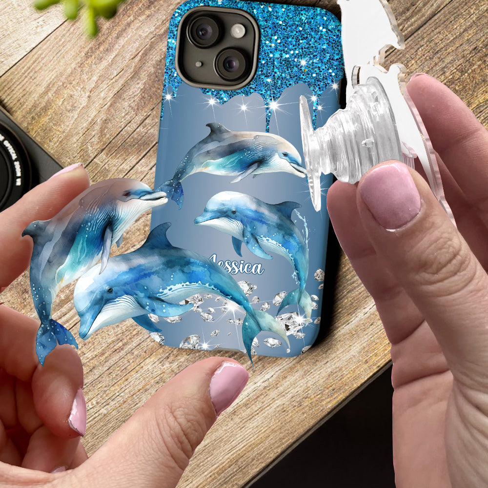 Beautiful Dolphins - Personalized Dolphin Full Print Phone Case