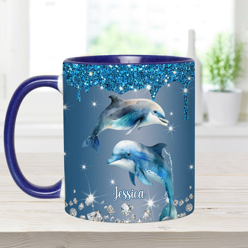 Magnifiques dauphins, tortues et baleines… - Mug personnalisé pour les amoureux de la mer