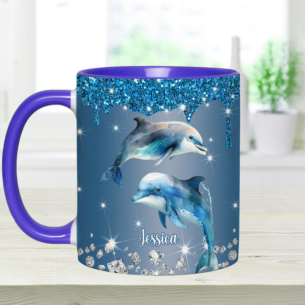 Magnifiques dauphins, tortues et baleines… - Mug personnalisé pour les amoureux de la mer