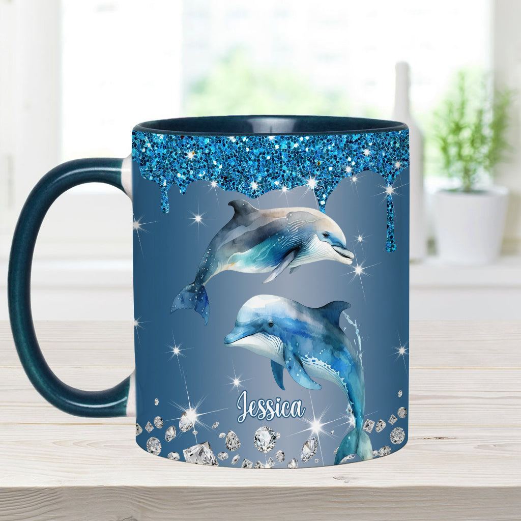 Magnifiques dauphins, tortues et baleines… - Mug personnalisé pour les amoureux de la mer