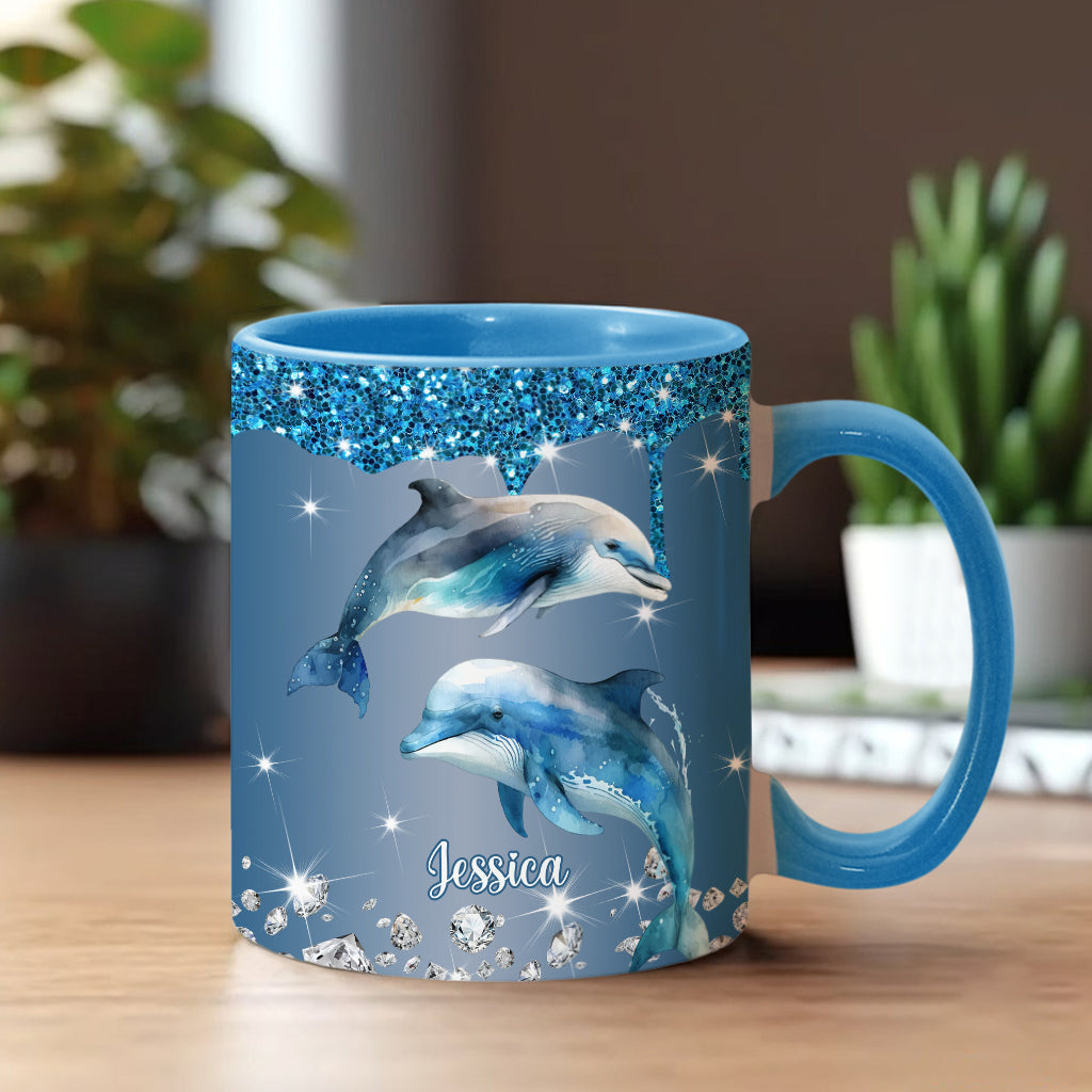 Magnifiques dauphins, tortues et baleines… - Mug personnalisé pour les amoureux de la mer