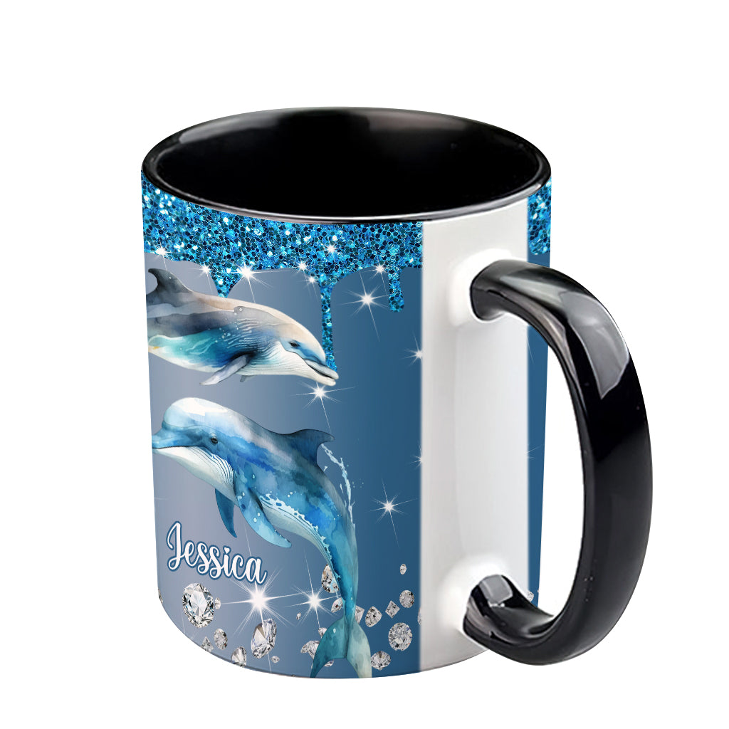 Magnifiques dauphins, tortues et baleines… - Mug personnalisé pour les amoureux de la mer