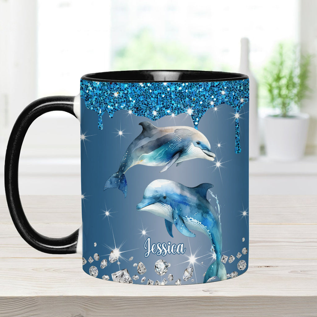 Magnifiques dauphins, tortues et baleines… - Mug personnalisé pour les amoureux de la mer
