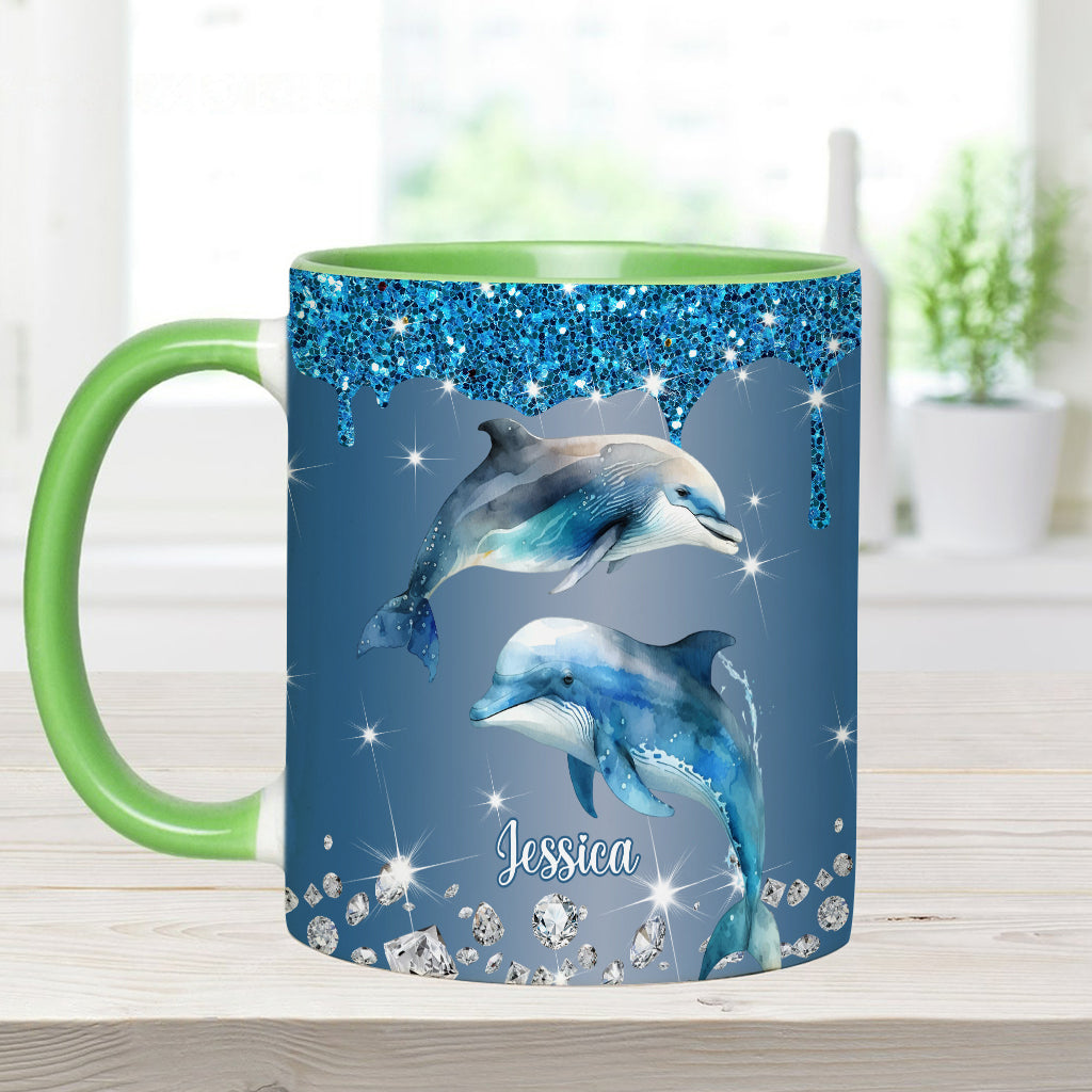 Magnifiques dauphins, tortues et baleines… - Mug personnalisé pour les amoureux de la mer